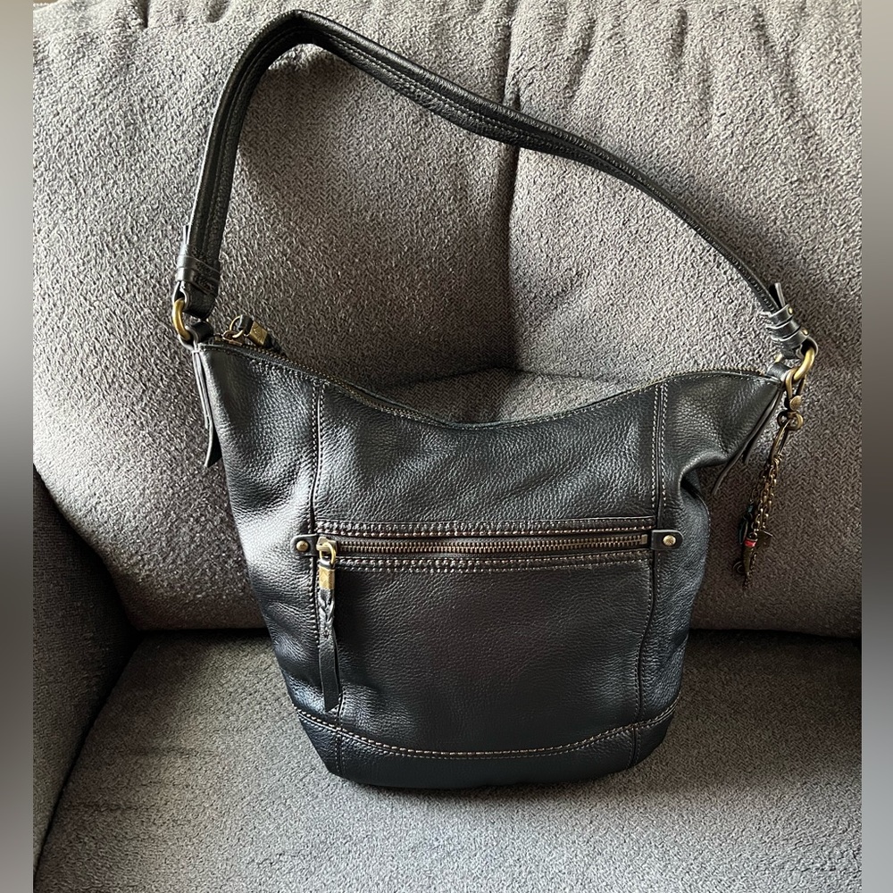 The Sak Sequoia hobo bag purse. Black.